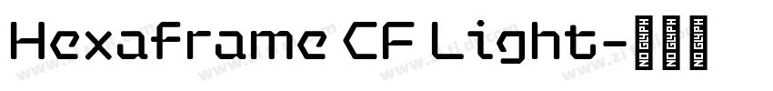 Hexaframe CF Light字体转换